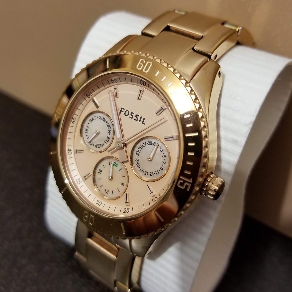 Stella Multifunction Rose-Tone Watch
